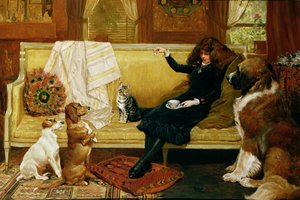 ティータイムトリート、1883年 作： John Charlton
